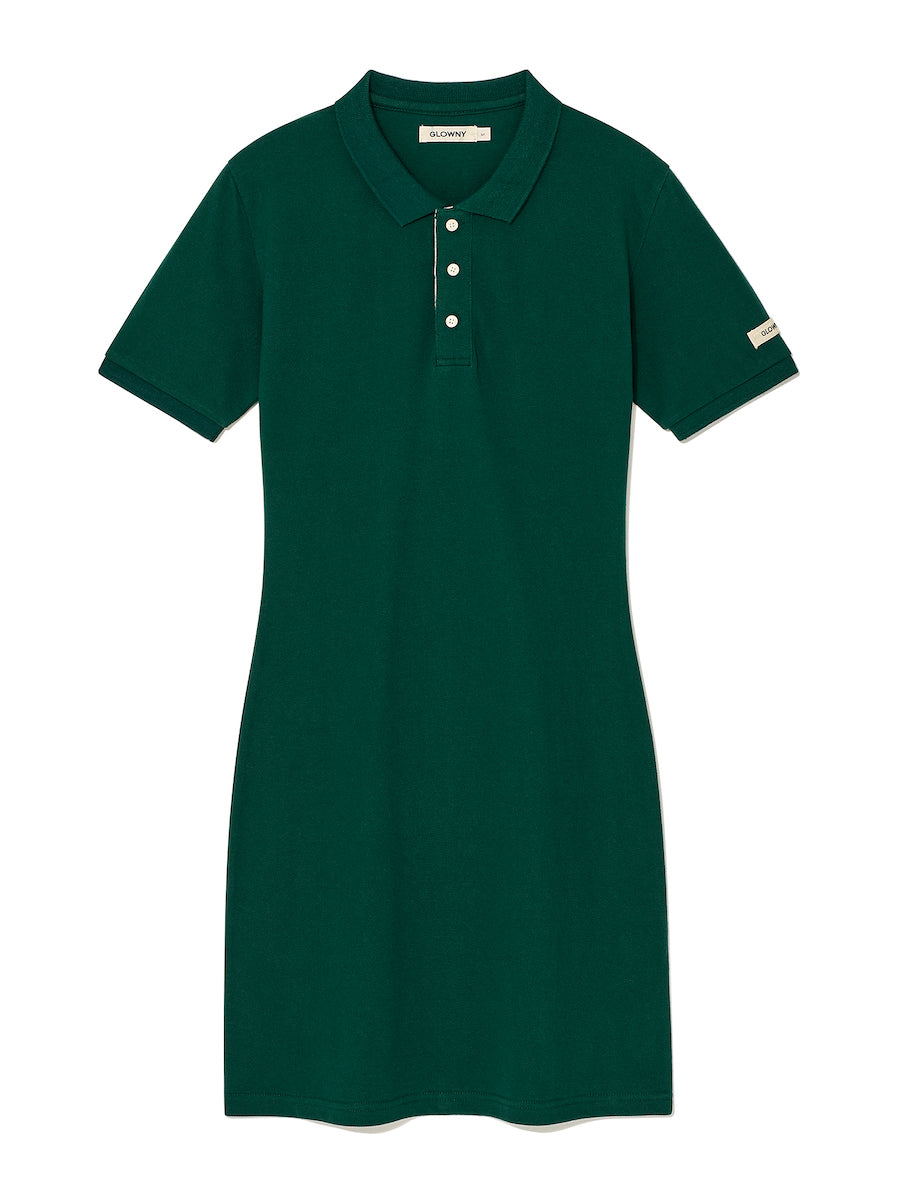 glowny-ss-24-heritage-polo-dress-green