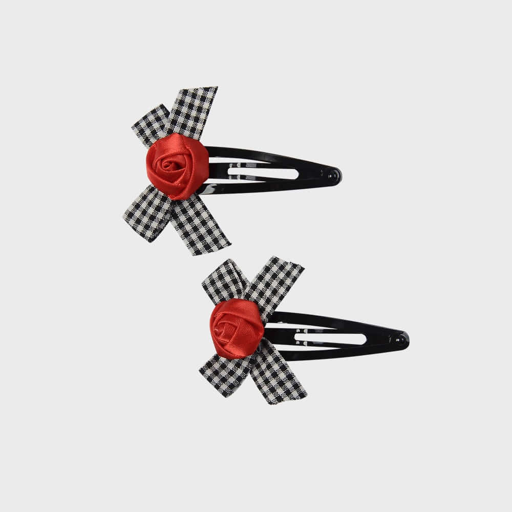 eireve-seasonless-24-check-bow-rose-hair-clip-set-black-red