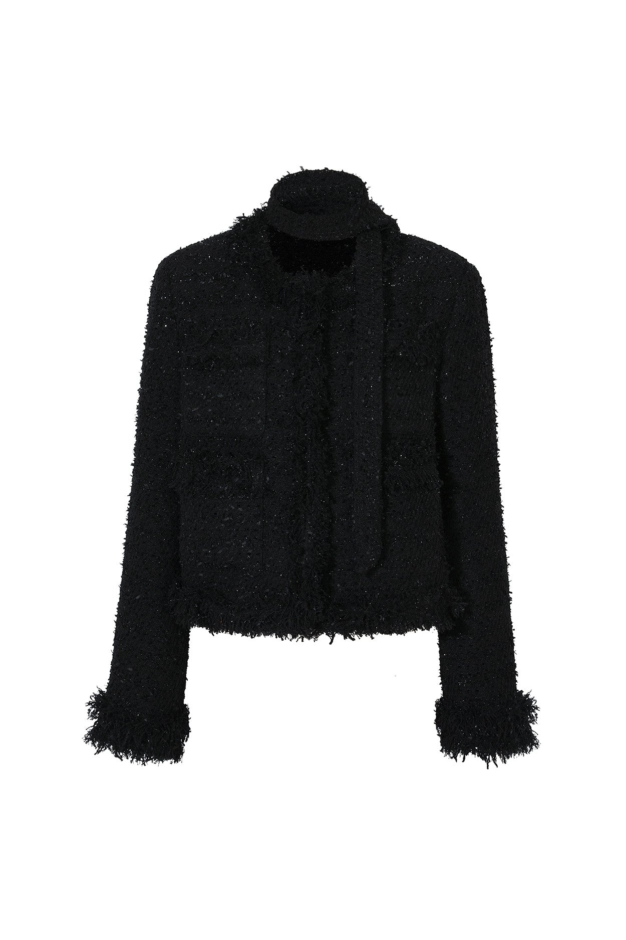 pain-or-pleasure-ss-25-lucy-scarf-tweed-jacket-black