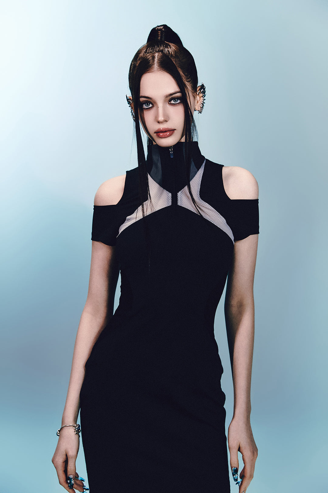 plasmid-ss-24-mesh-cross-point-mermaid-dress-long-black