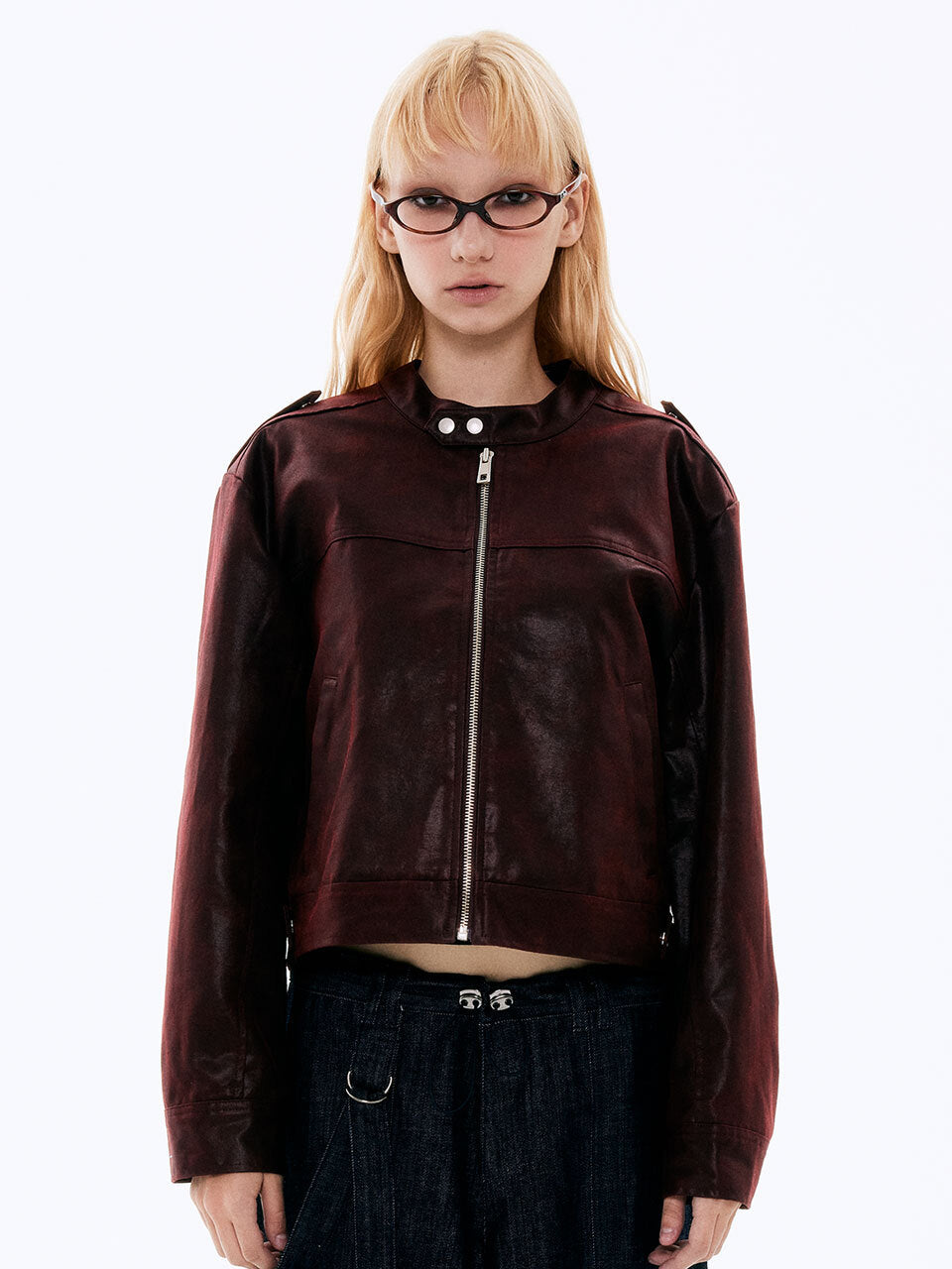 visus-ss-25-wash-leather-biker-jacket_red