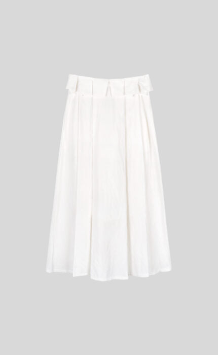 opendoorstudio-ss-24-linnen-pleats-skirt-white