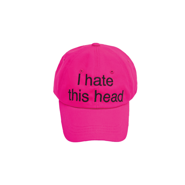 crappyroom-ss-24-i-hate-this-head-ball-cap-hot-pink