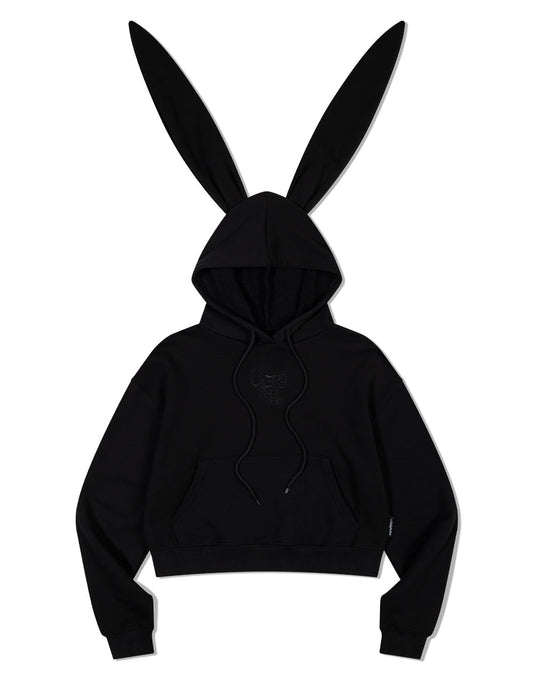 ugly-shadow-fw-24-bunny-ear-crop-hoodie(black)