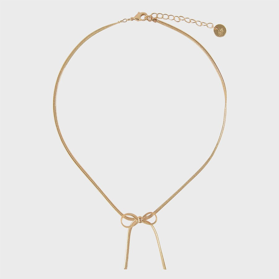 [EIREVE] Seasonless BABY RIBBON CHOKER NECKLACE_GOLD