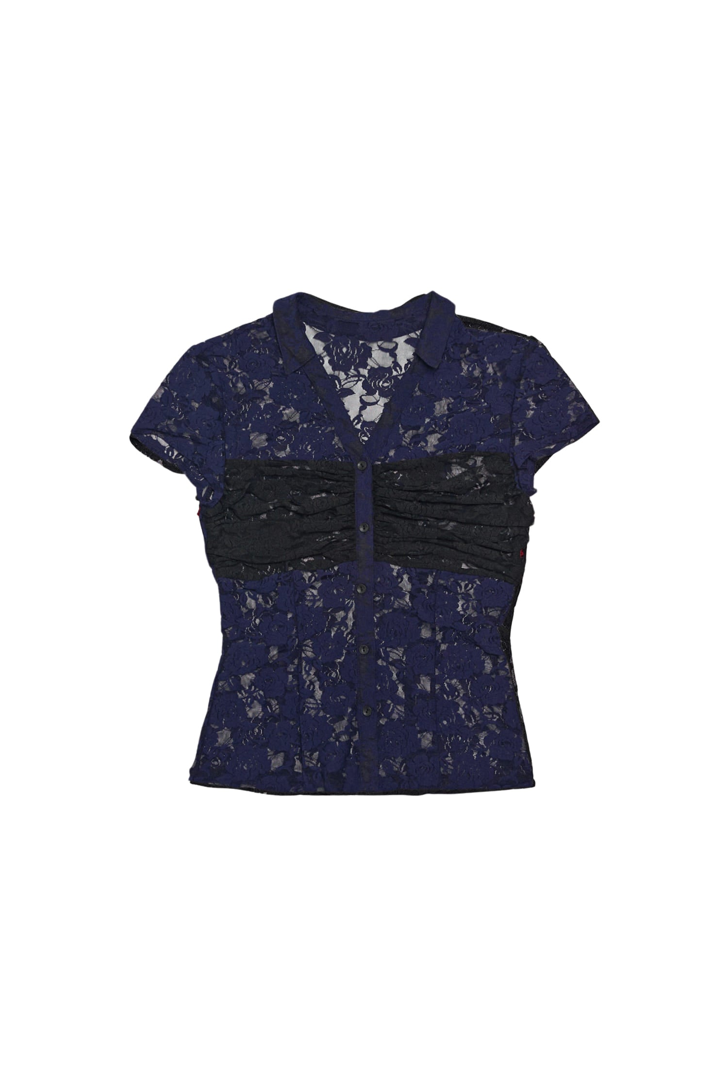 darling-you-are-bad-ss-24-lace-shirring-shirt-navy-black