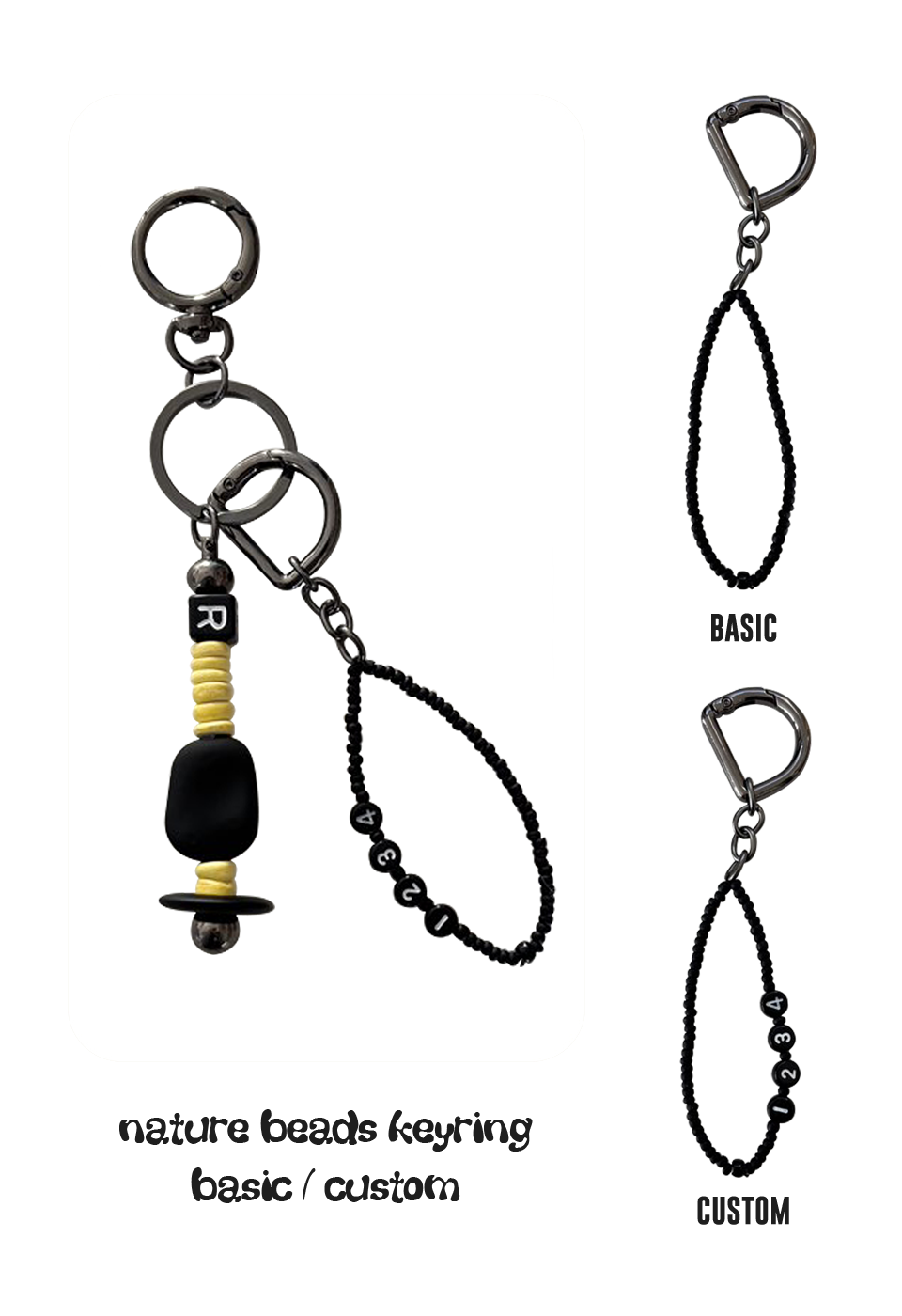 revoirsis-seasonless-nature-beads-keyring-yellow