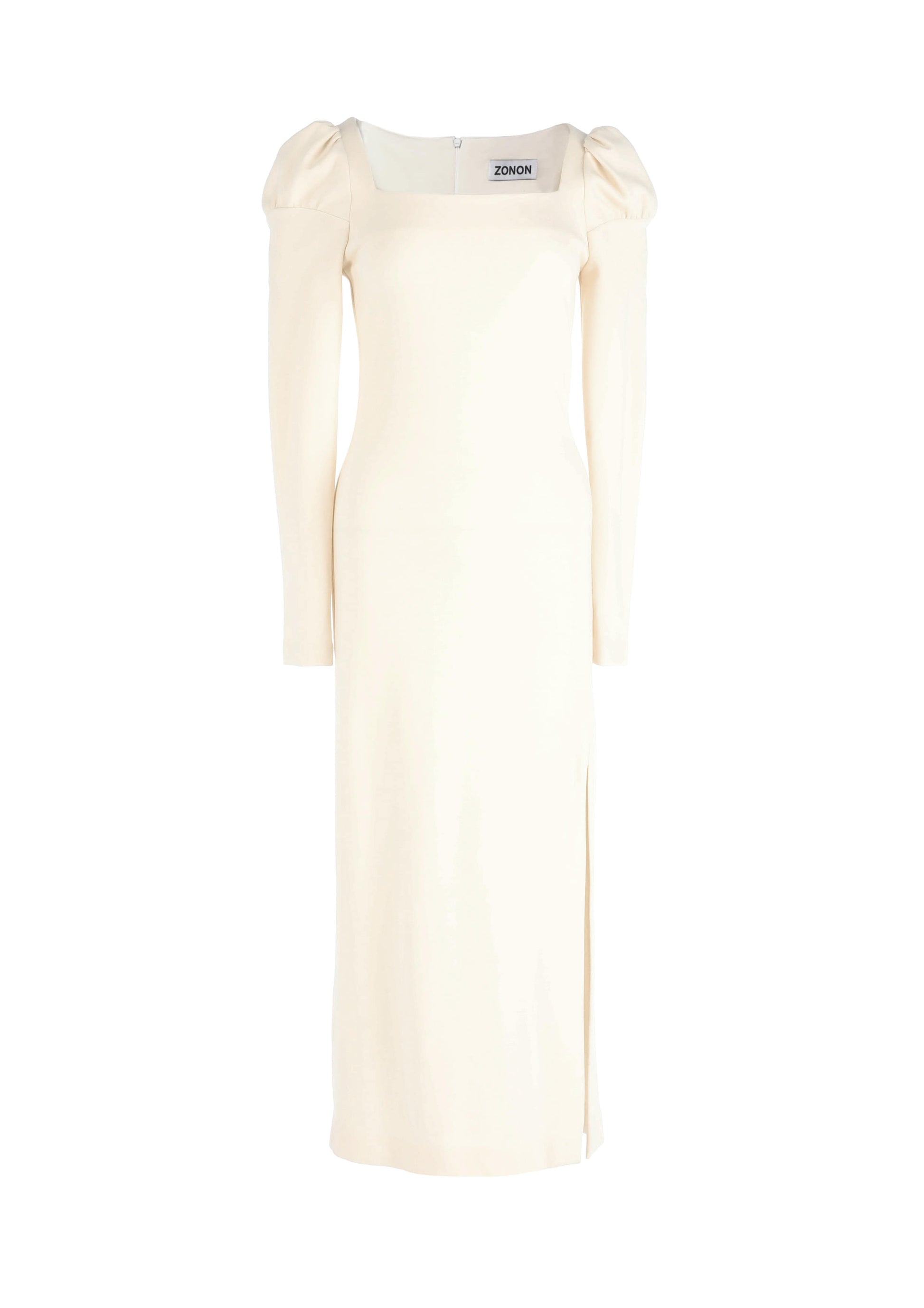 zonon-fw-25-puffed-sleeve-slit-long-dress-(ivory)