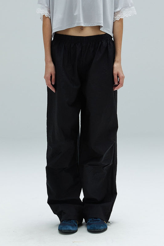 dearstalker-ss-24-zoe-glossy-parachute-pants-black