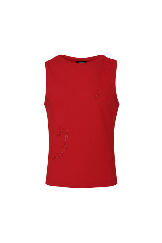 jiminlee-ss-24-rhinestone-drawing-sleeveless-top-red