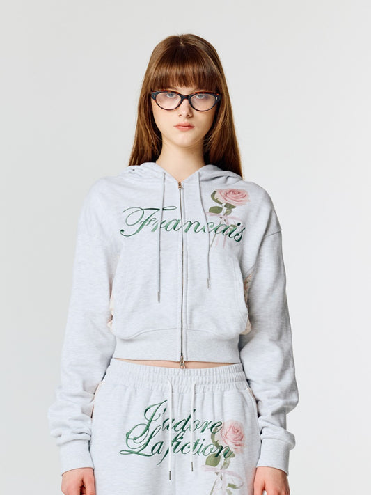 lartigent-ss-25-l15-rose-crop-hood-zipup(melange)