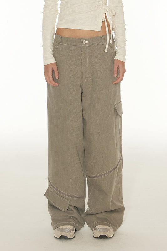 dearstalker-ss-24-opening-zipper-cargo-pants-khaki-grey