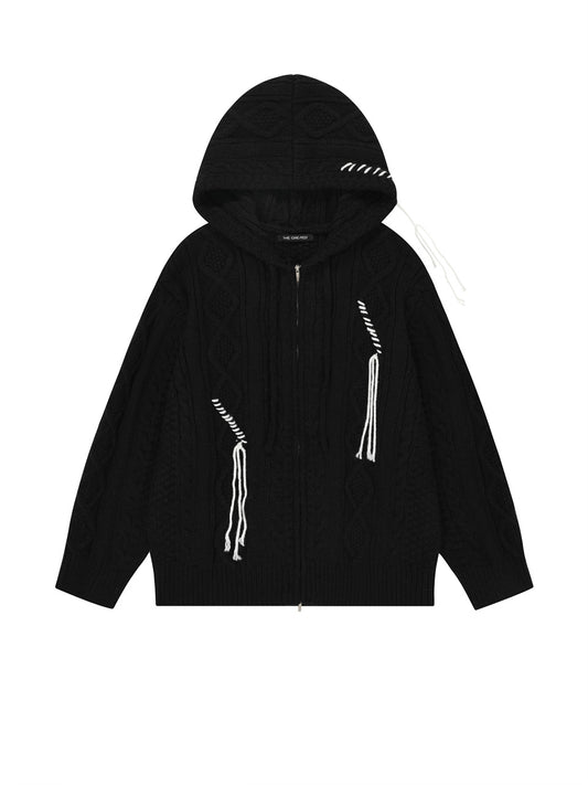 the-greatest-ss-25-cable-knit-hood-zipup-black