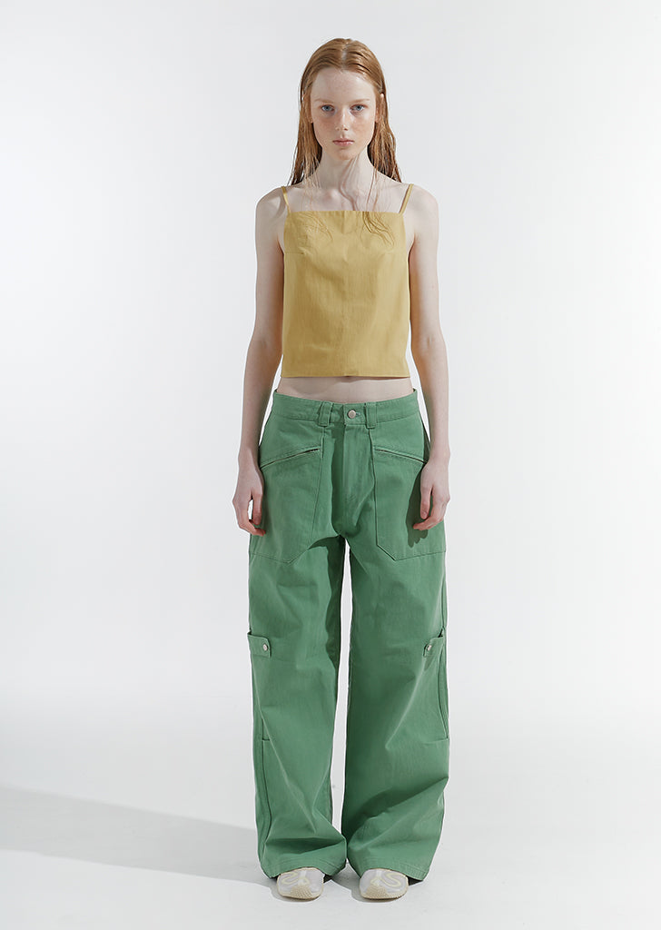 saysra-ss-24-wideleg-washed-pants-green