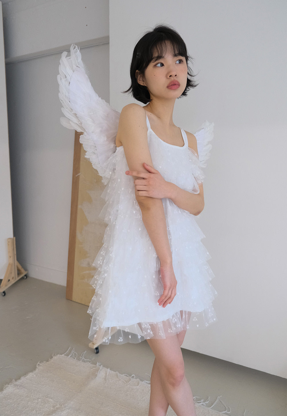 [SHAKIRI] FW 24 SHA EMBROIDERY CANCAN DRESS _WHITE