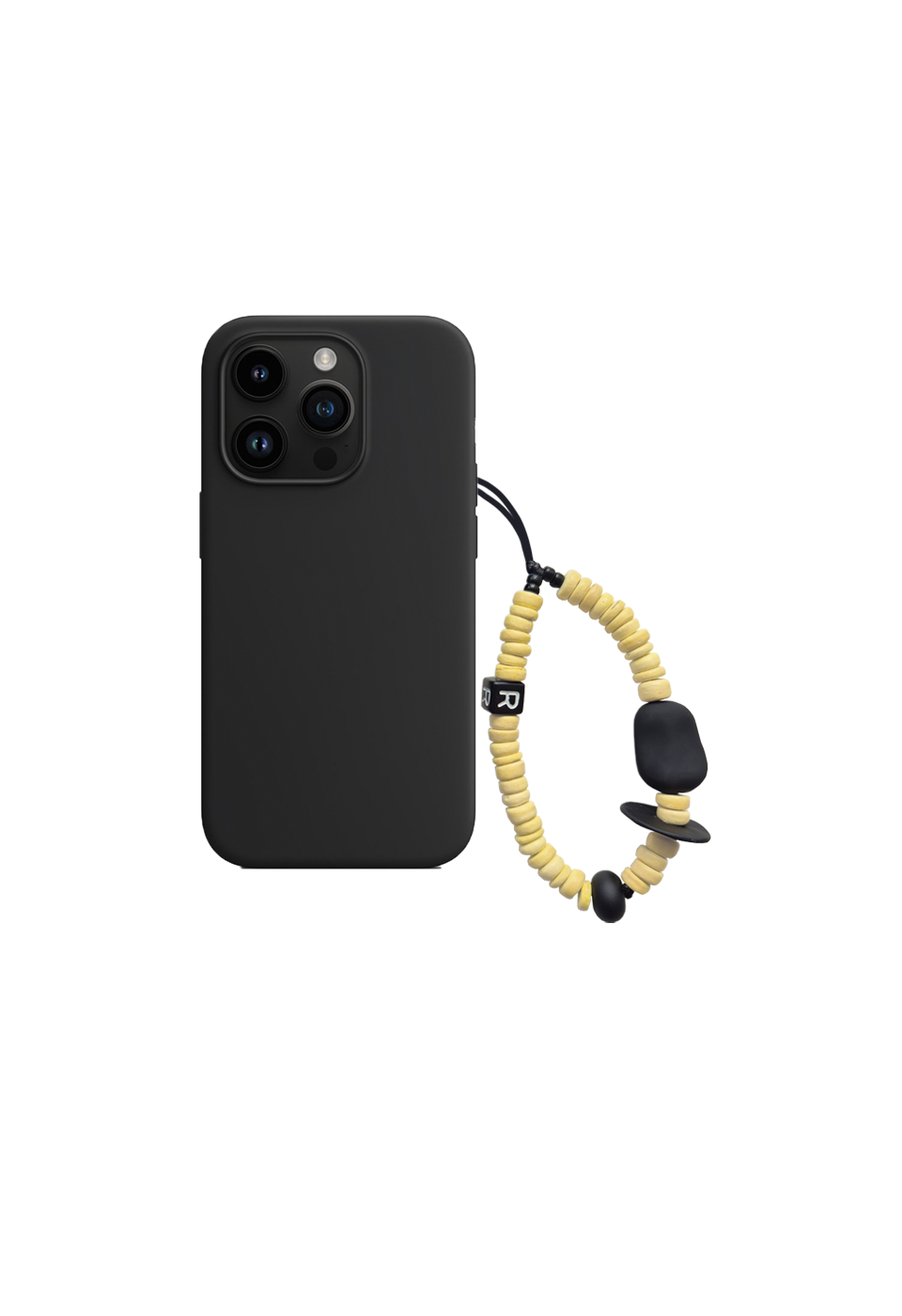 revoirsis-seasonless-nature-beads-phone-strap-short-yellow