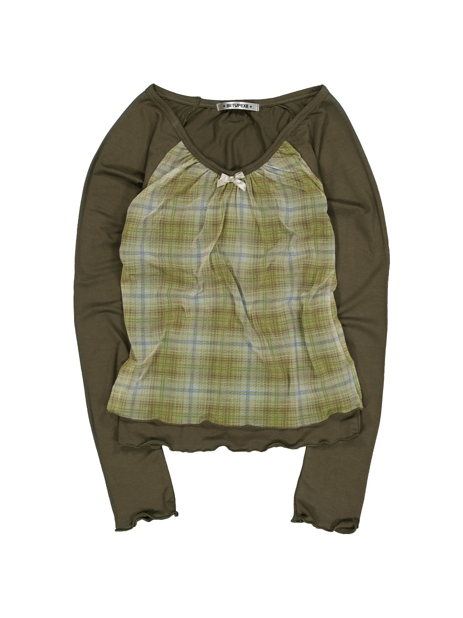 setup-exe-ss-25-check-layered-top-/-khaki