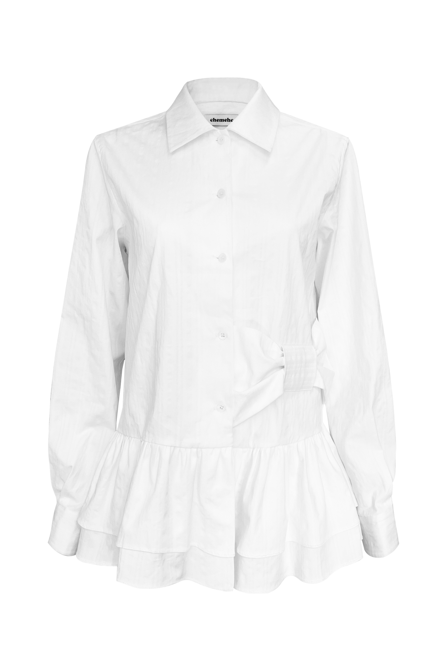 chemehc-ss-25-bow-frill-shirt-(white)