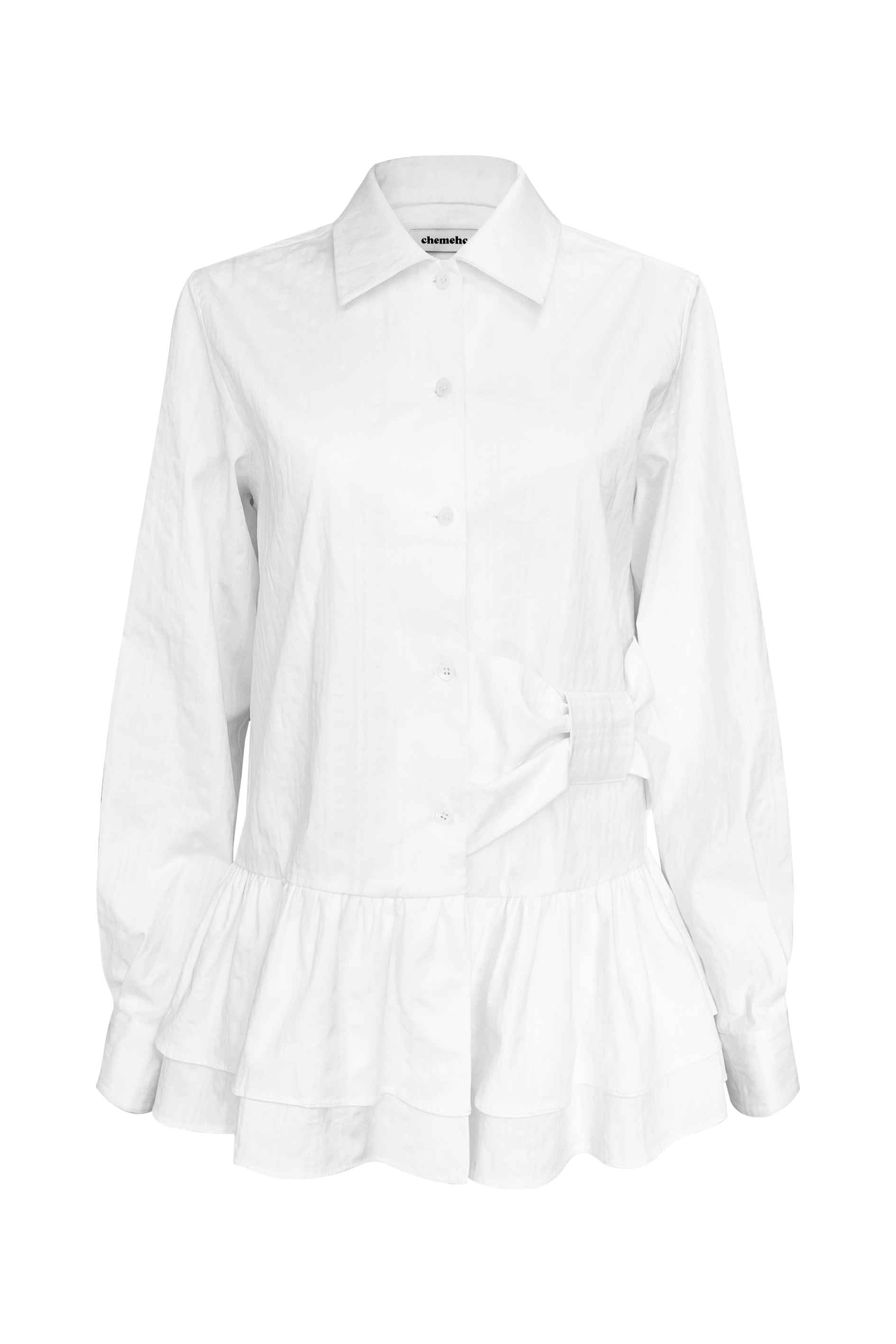 chemehc-ss-25-bow-frill-shirt-(white)