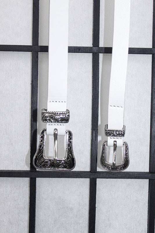 [MIAE] Summer 24 Bohemian Western Belt (WHITE) 2 sizes