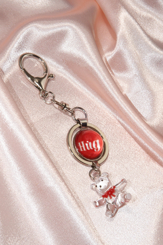 huggingoat-seasonless-red-teddy-keyring