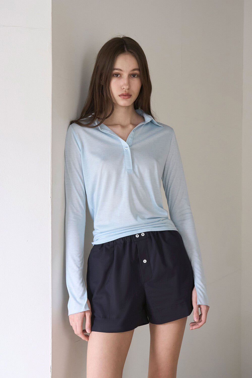 oesoel-ss-24-sheer-polo-shirt-baby-blue