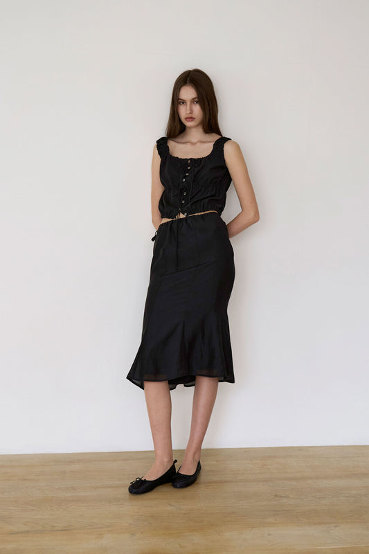 oesoel-ss-24-drawstring-midi-skirt-black