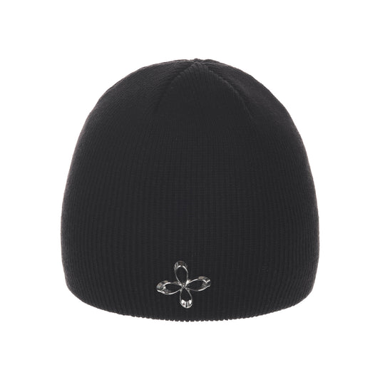 surgery-ss-24-surgery-clover-logo-short-beanie-black