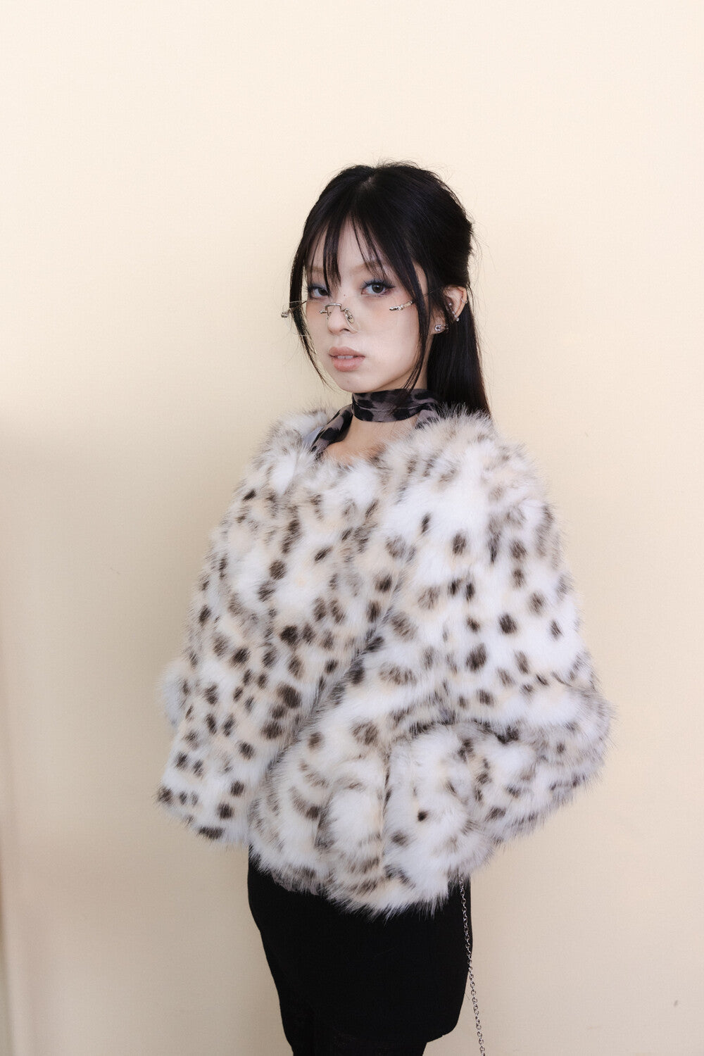 [MIAE] FW 24 Leopard fur jacket