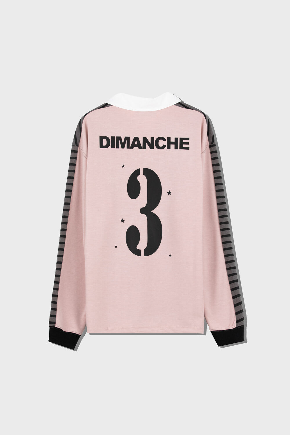 dimanche-ss-25-sporty-pique-shirts-(grey/pink-stripe)