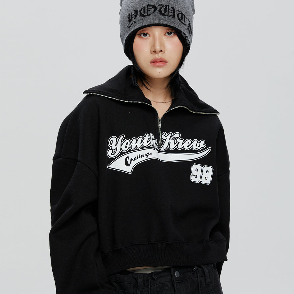 youthkrew-winter-23-team-logo-half-zip-upblack