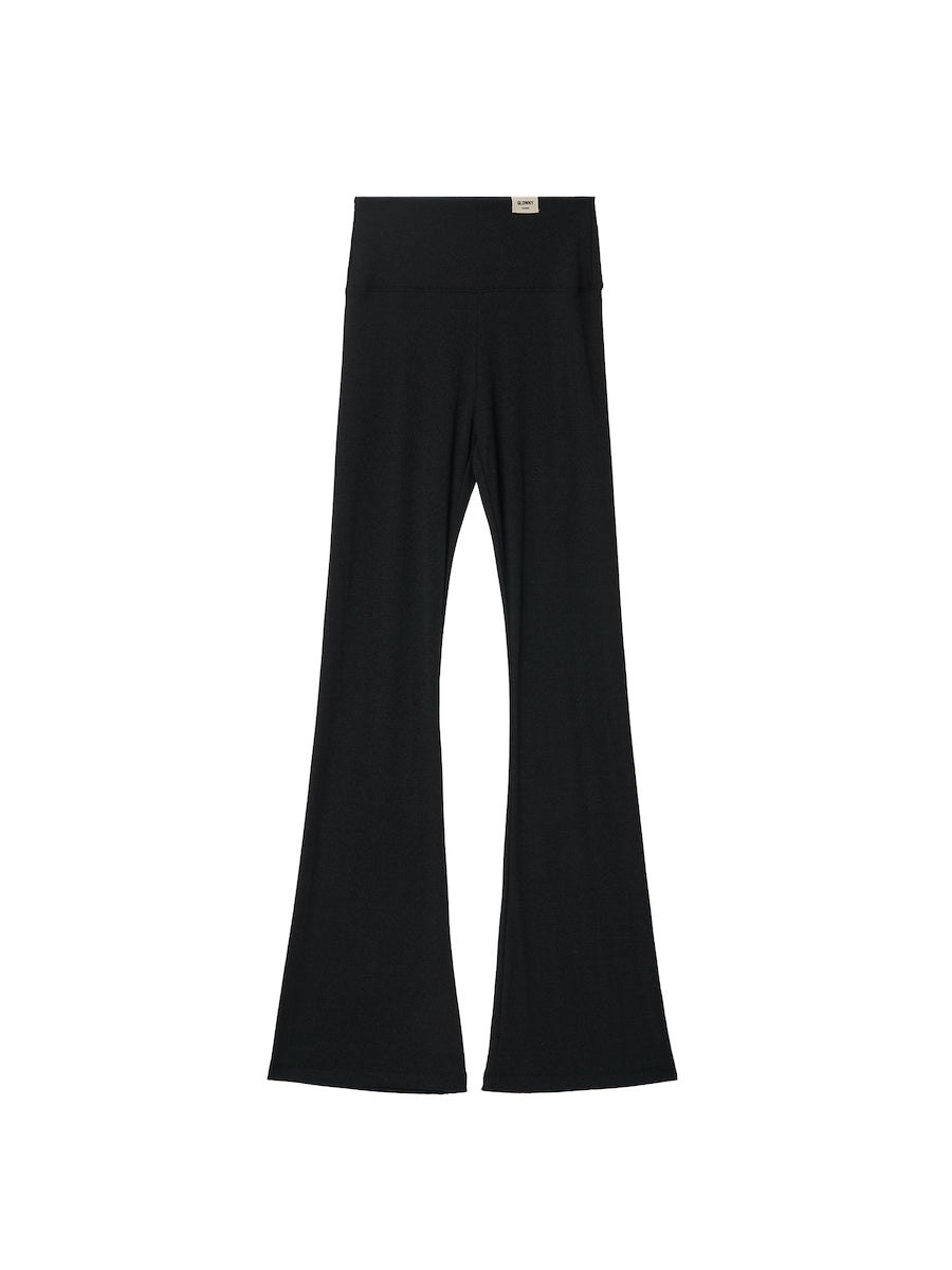 glowny-winter-23-g-classic-rib-flare-pants-charcoal