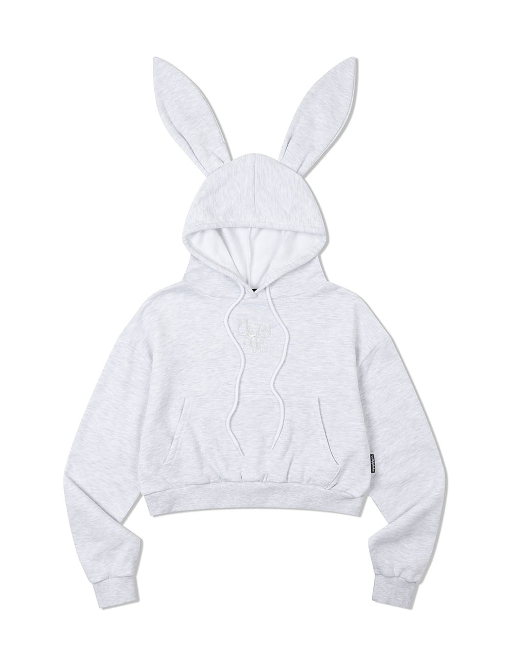 ugly-shadow-winter-23-bunny-ear-crop-hoodiegrey